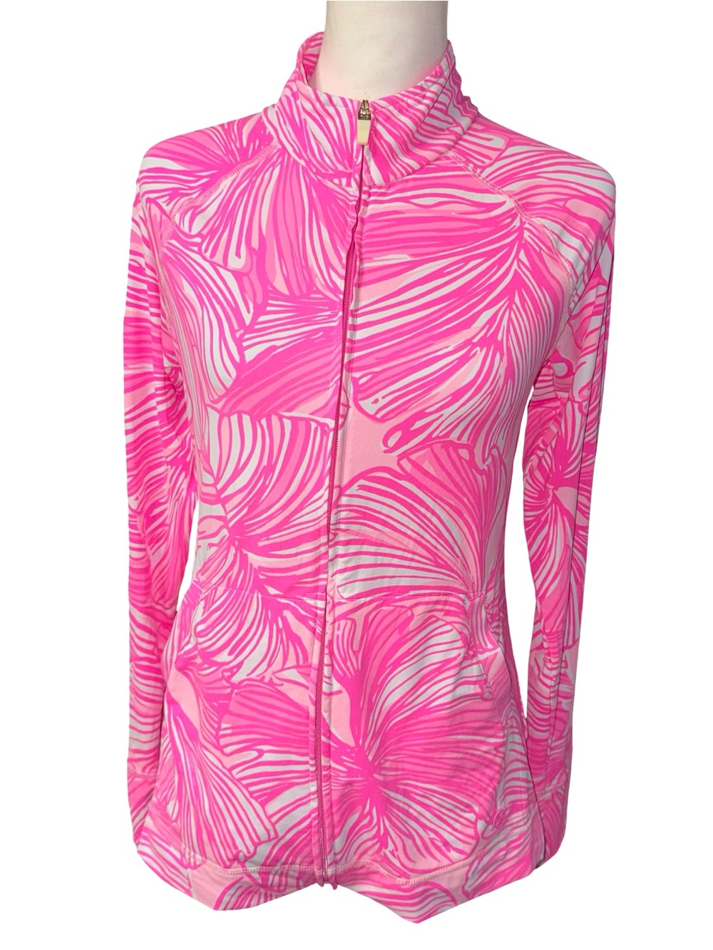 Lilly Pulitzer 003137 Womens Size Small Luxletic Weekender Full Zip Jacket